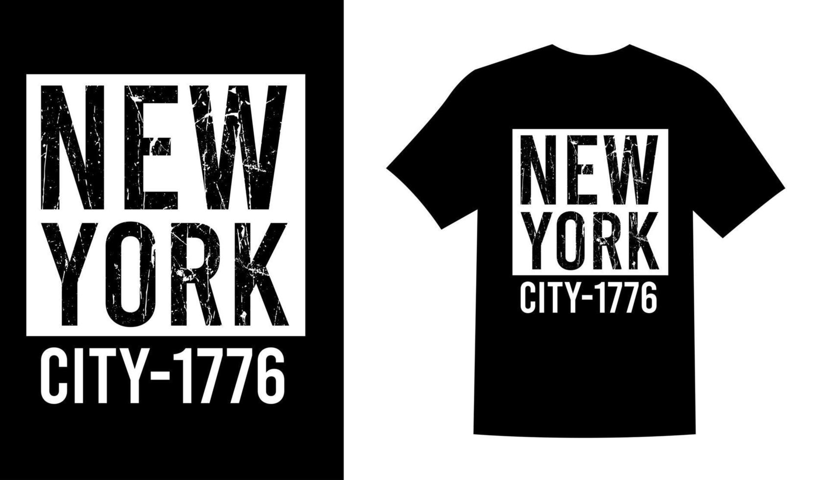 New york city t shirt design vector illustration