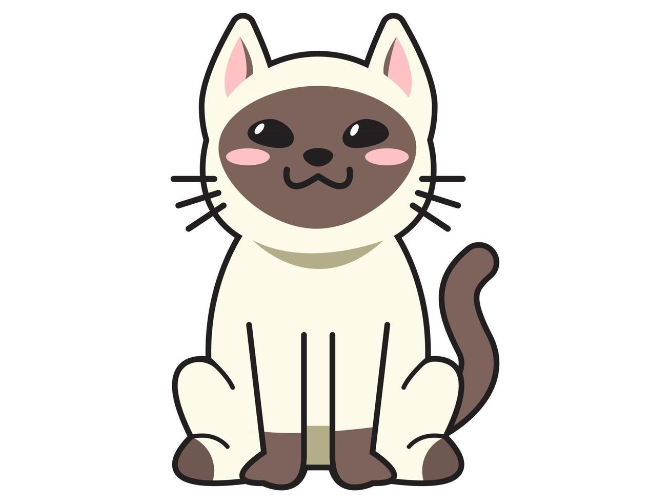 lindo gato o gatito animal miau dibujos animados mascotas esponjosas colección de vectores exactos ilustración gato de dibujos animados