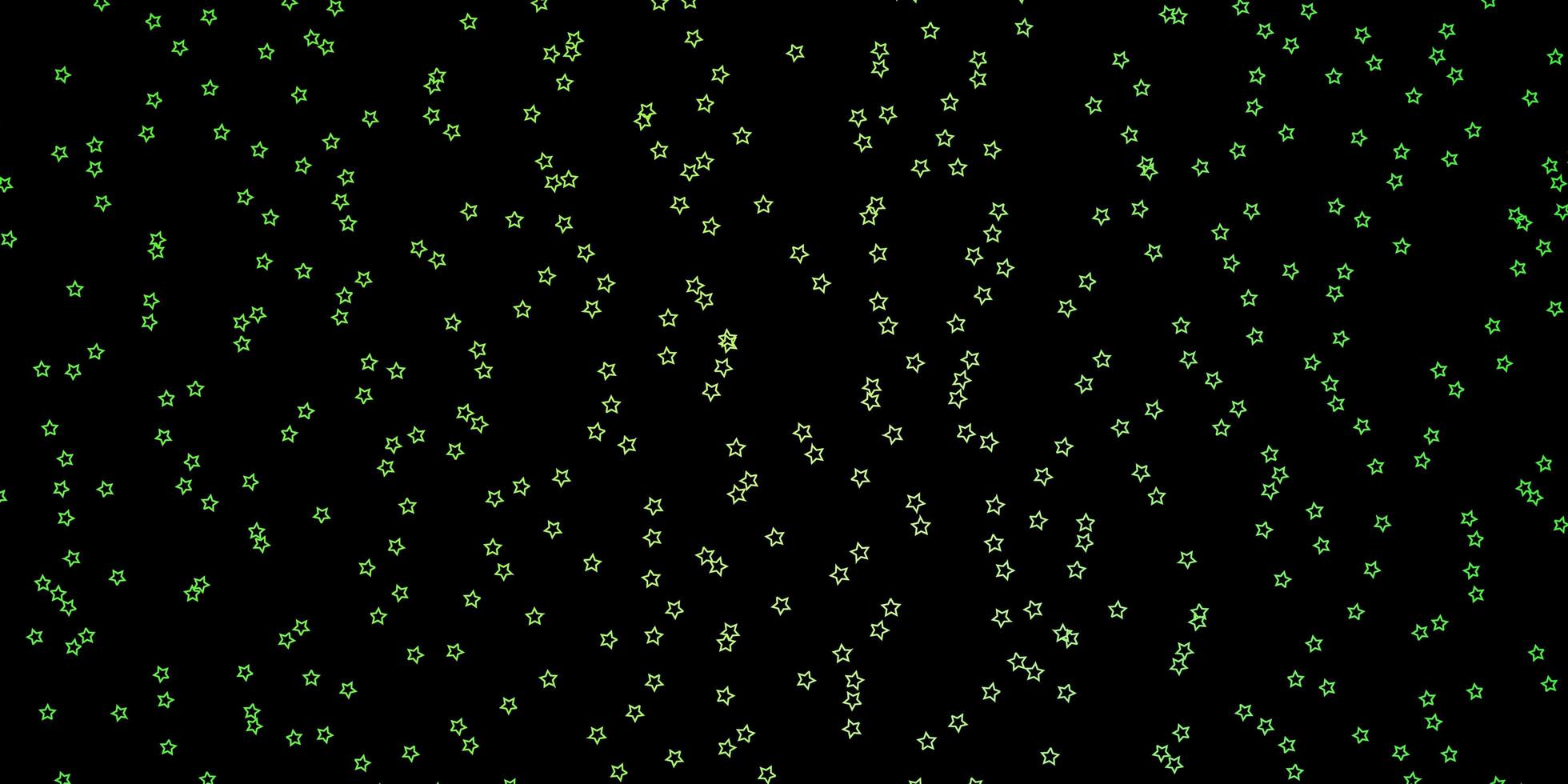 Diseño vectorial verde oscuro con estrellas brillantes Ilustración abstracta geométrica moderna con diseño de estrellas para la promoción de su negocio vector