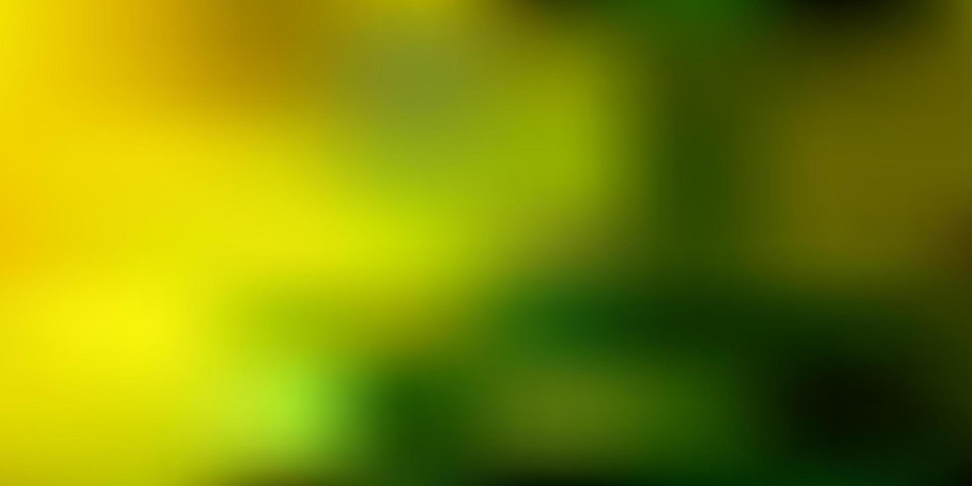 Light green yellow vector blurred texture