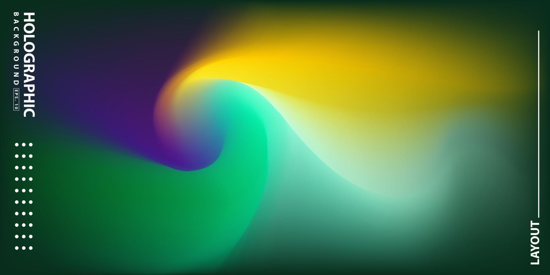 Abstract Modern gradient Hologram Background vector