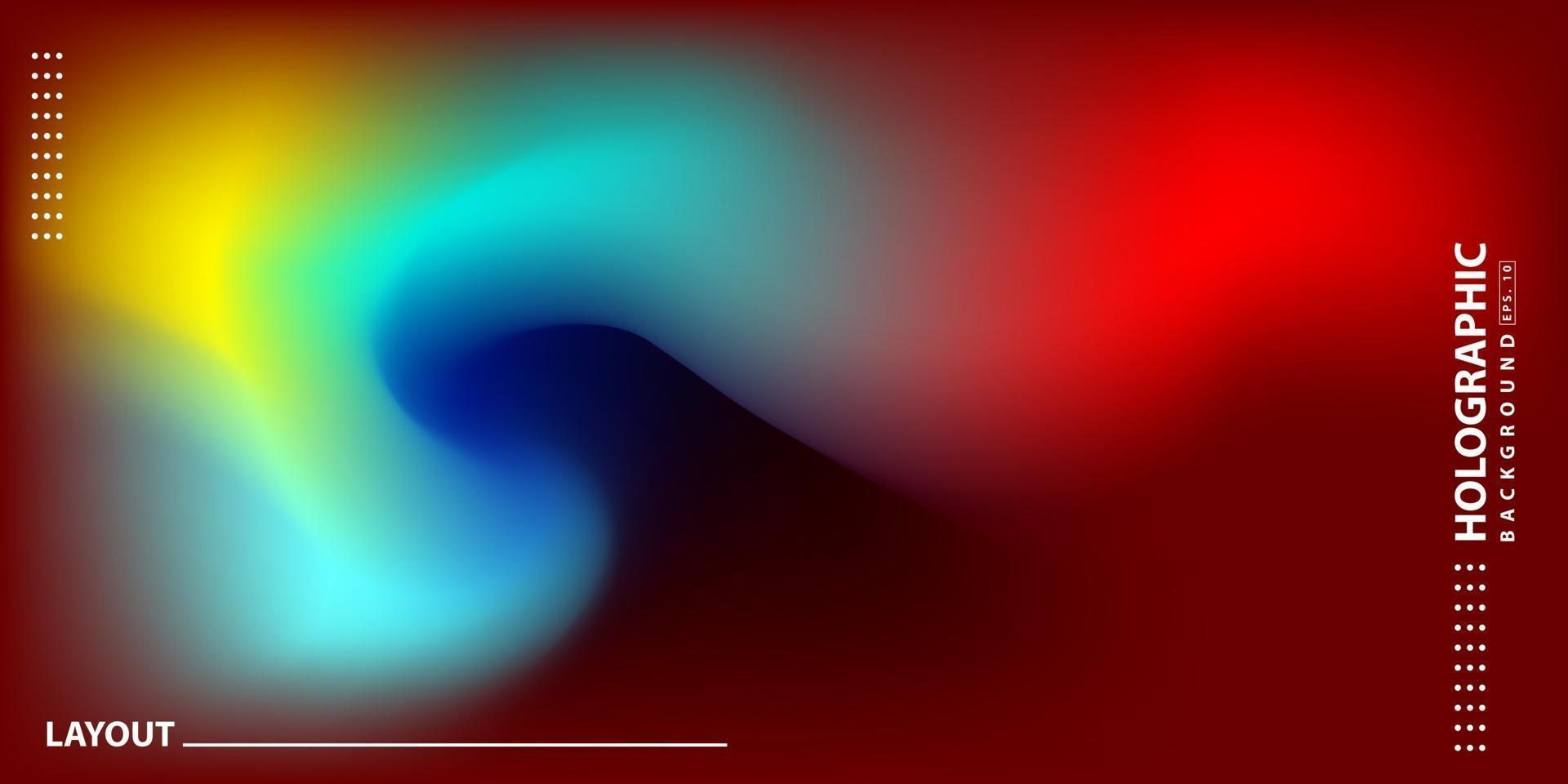 Fondo de holograma degradado moderno abstracto vector