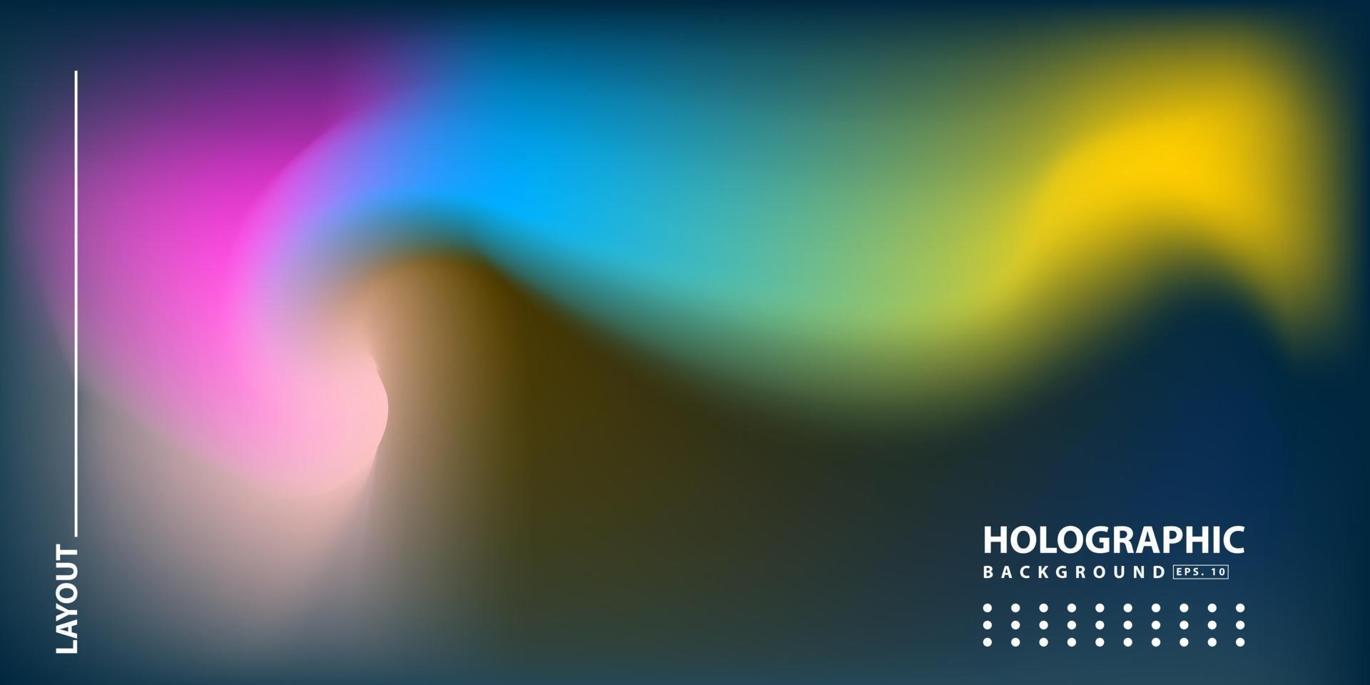 Abstract Modern gradient Hologram Background vector