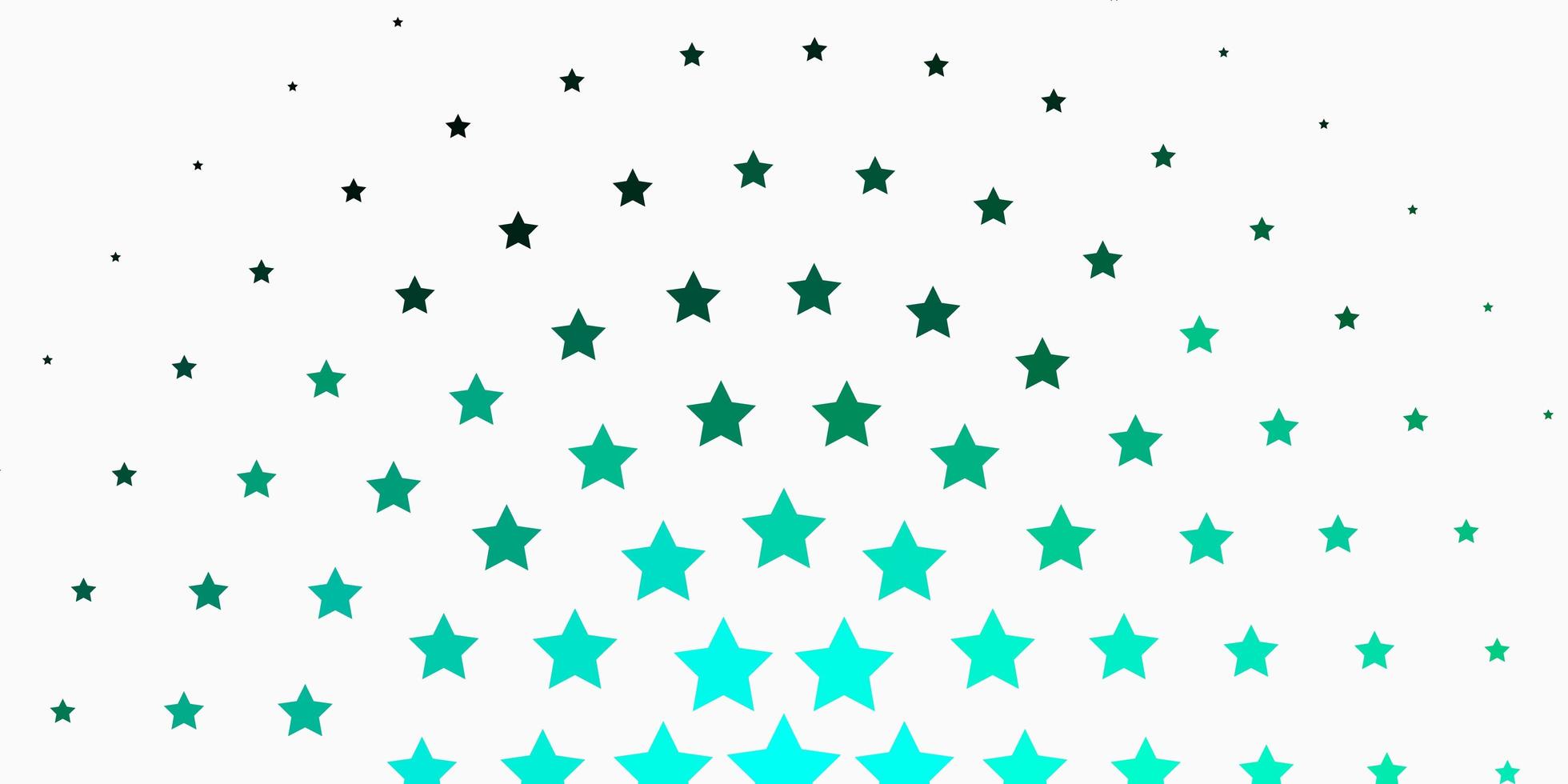 Light Green vector layout with bright stars Colorful illustration with abstract gradient stars Best design for your ad poster banner