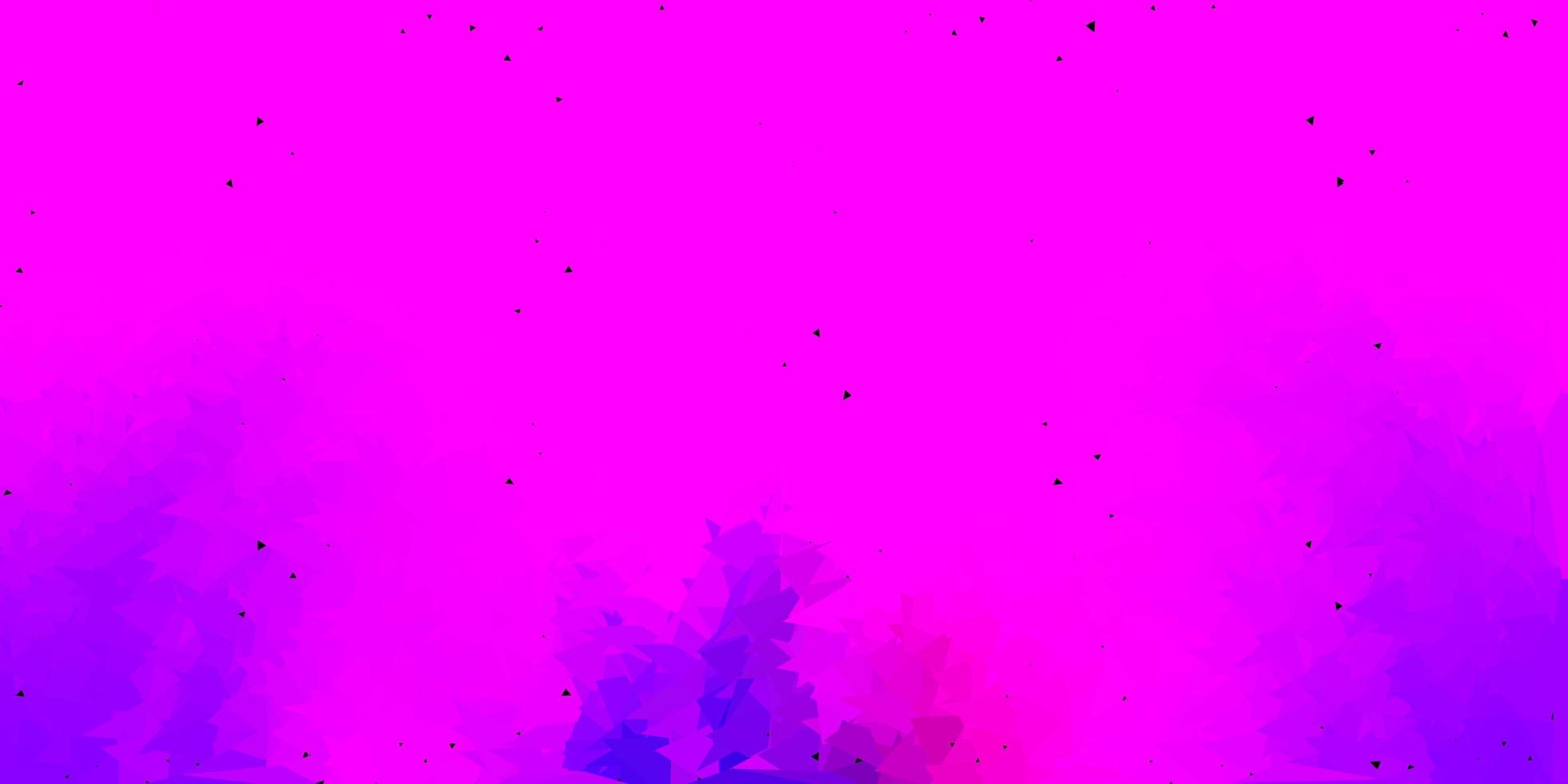diseño de polígono degradado vector rosa púrpura claro