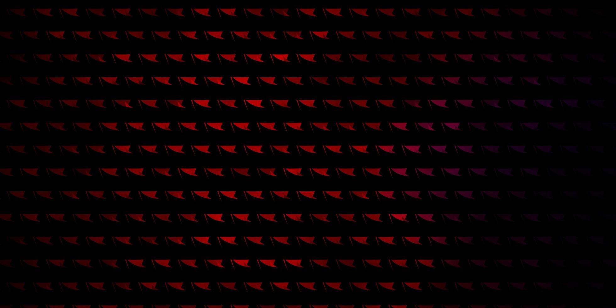 Dark Blue Red vector texture with triangular style