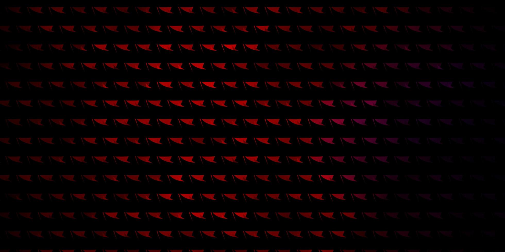 textura de vector rojo azul oscuro con estilo triangular