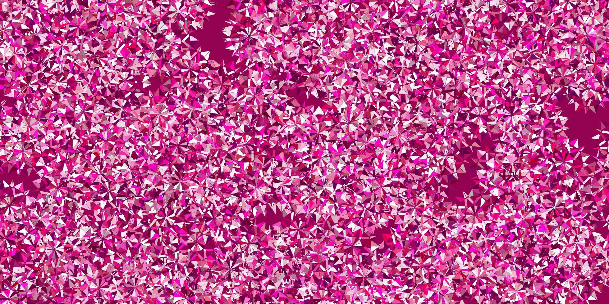 Light pink vector beautiful snowflakes backdrop with flowers