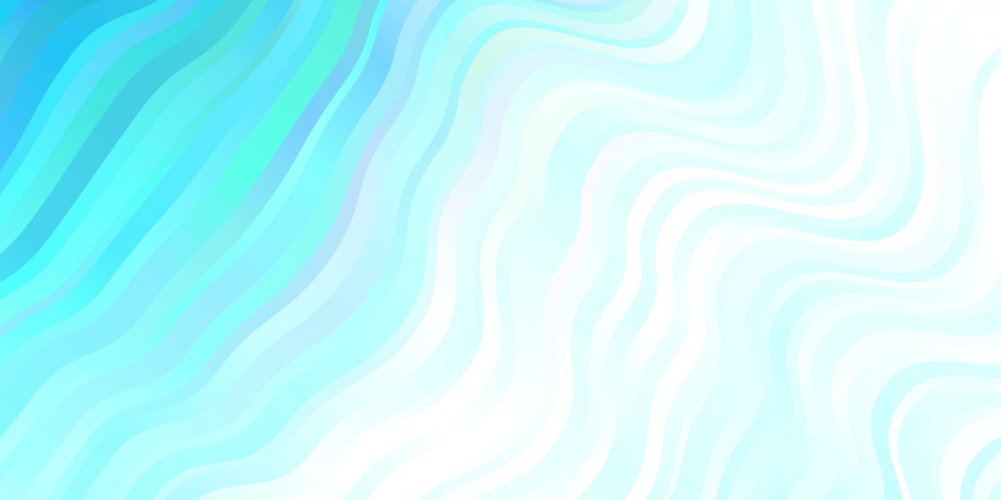 Light Blue Green vector pattern with curves