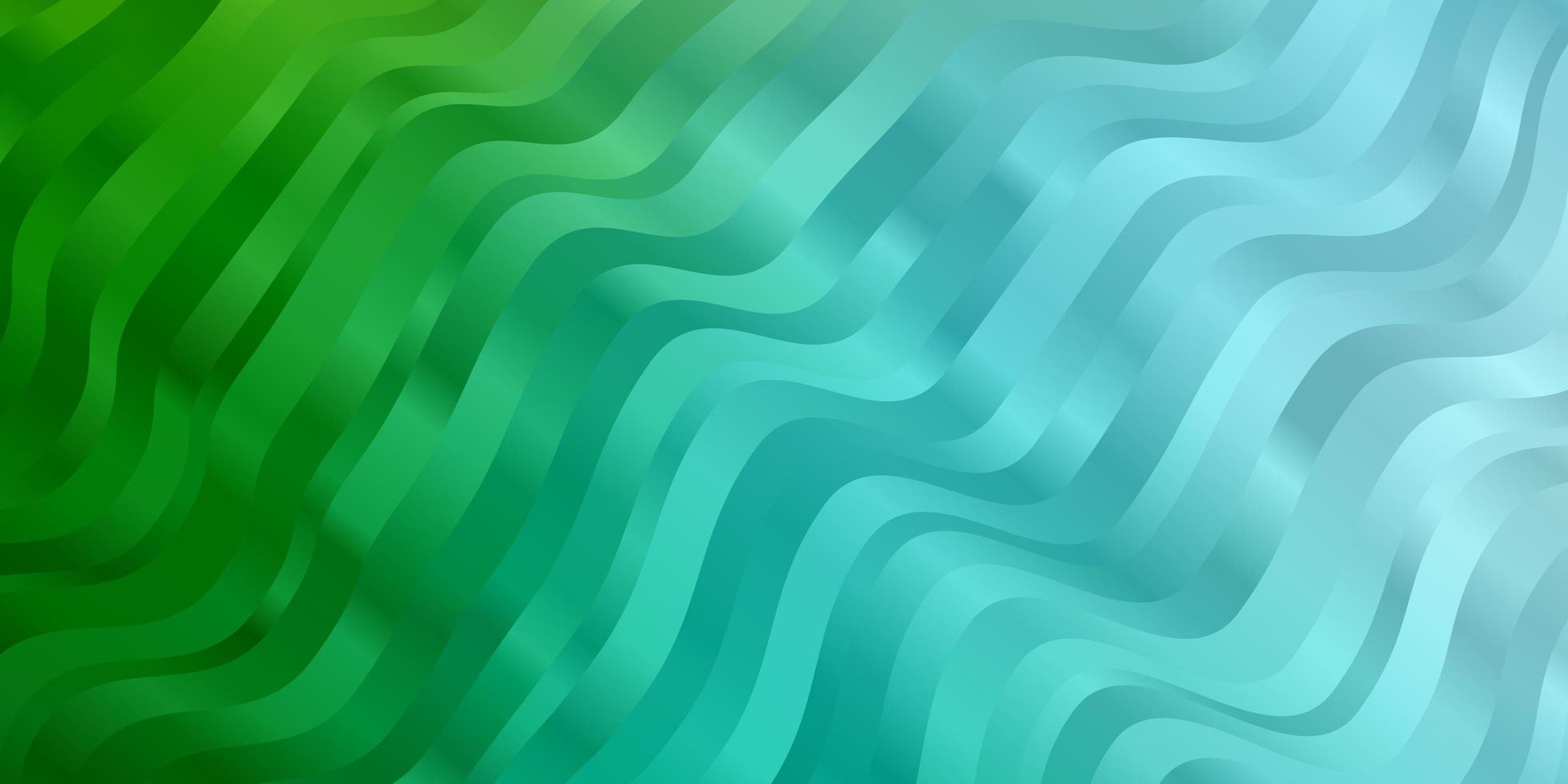 textura de vector verde azul claro con curvas ilustración colorida con líneas curvas mejor diseño para su banner de cartel publicitario