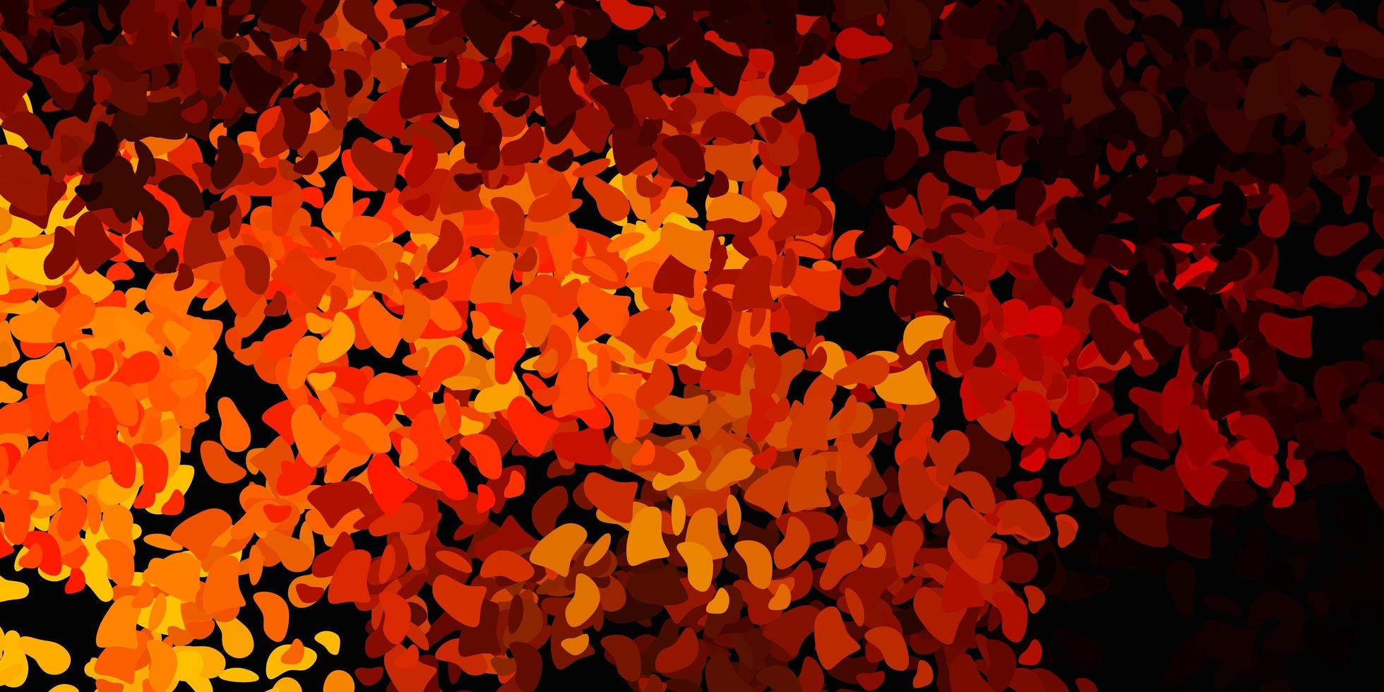Dark orange vector pattern with abstract shapes