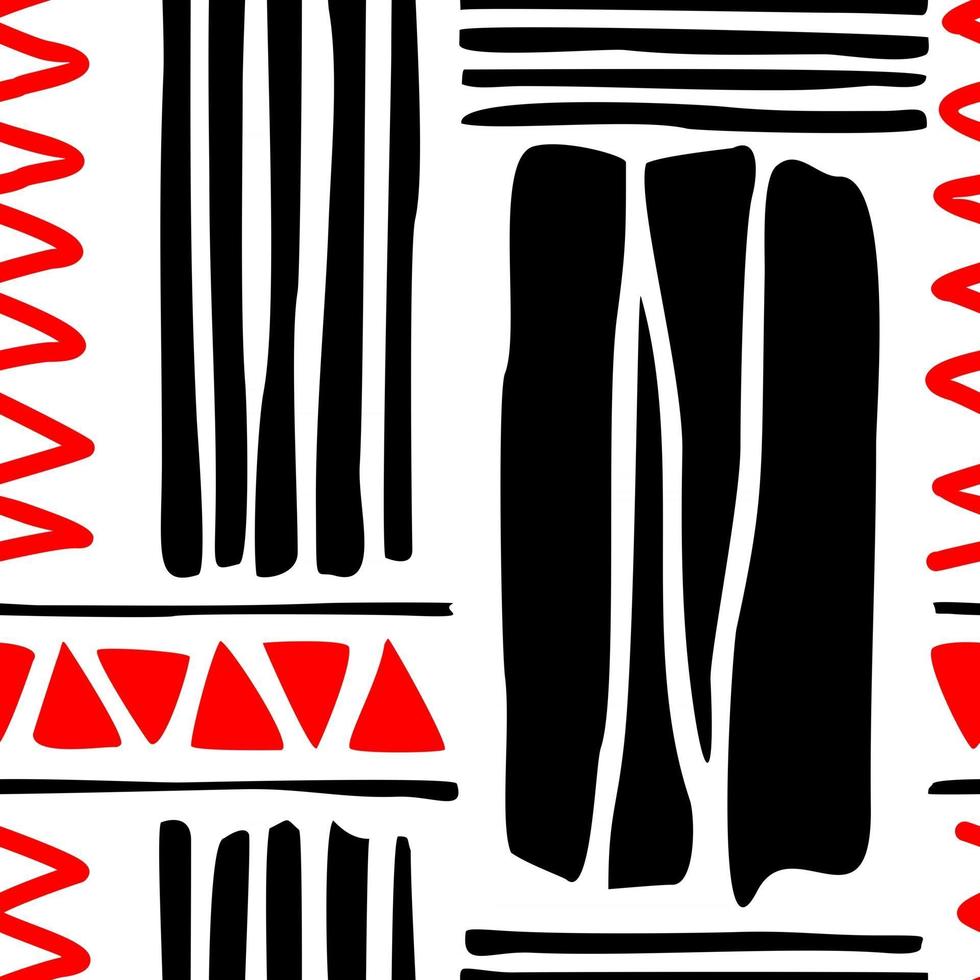 WHITE BACKGROUND WITH BLACK AND RED ELEMENTS vector