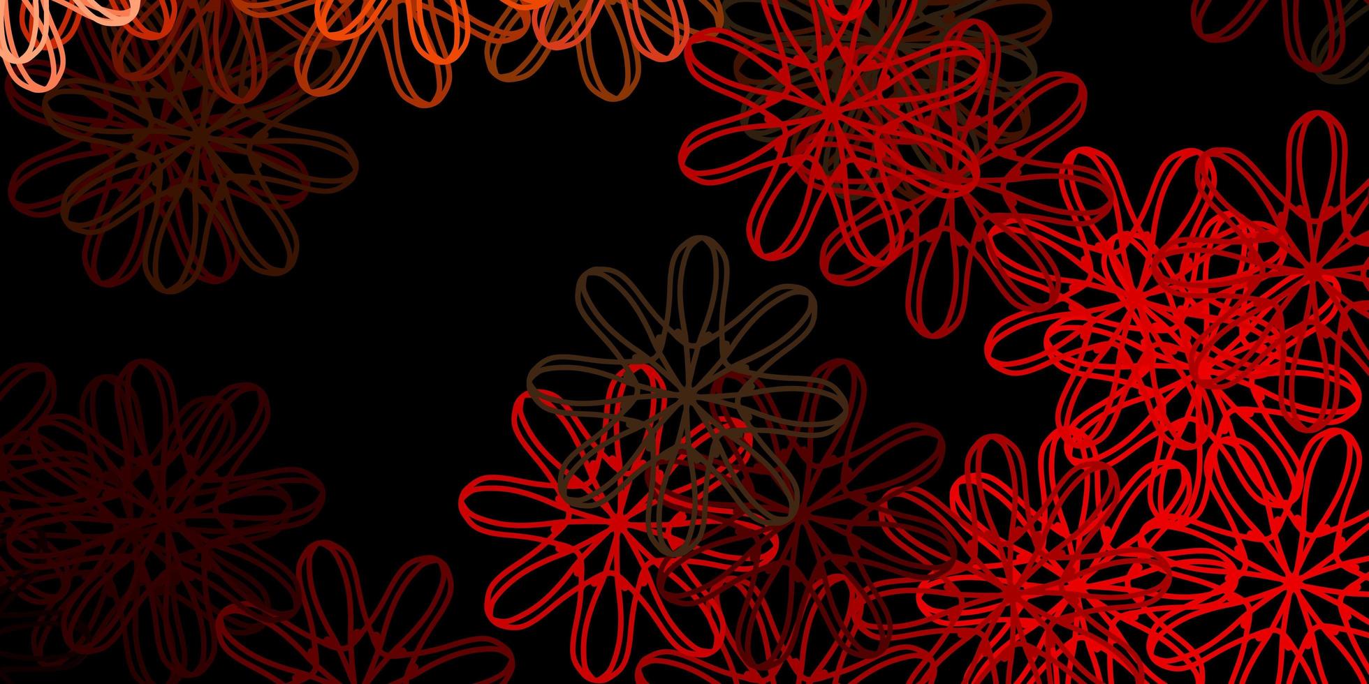 Dark Green Red vector texture with memphis shapes