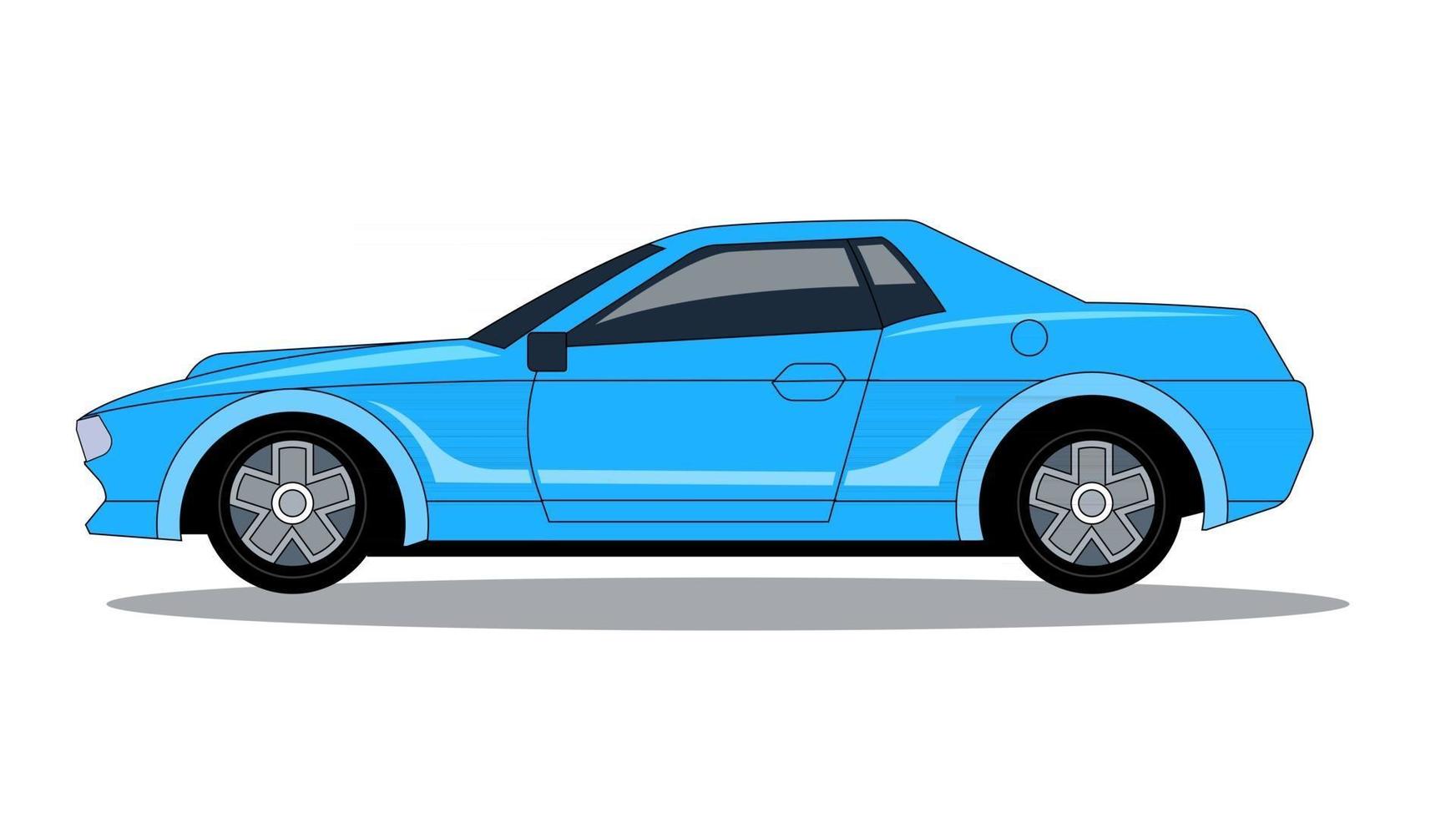 coche deportivo azul vector