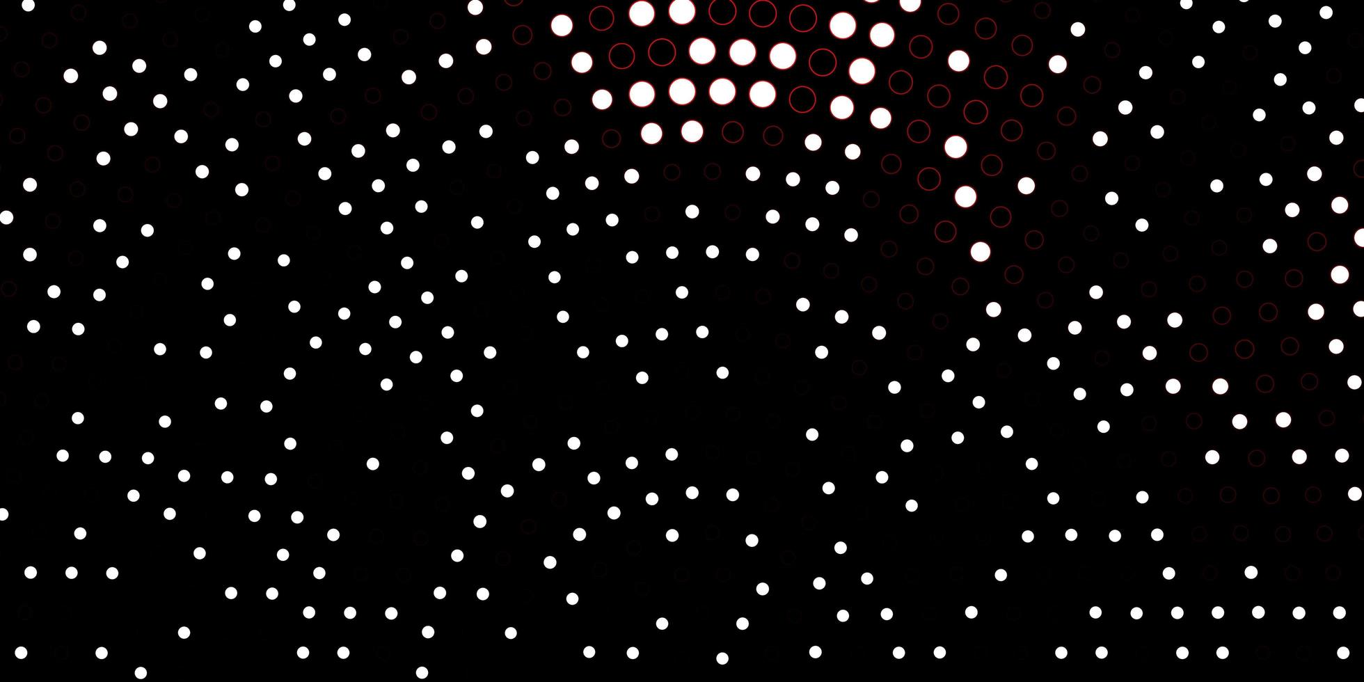 Fondo de vector rojo oscuro con manchas Ilustración colorida con puntos degradados en el diseño de estilo natural para sus comerciales