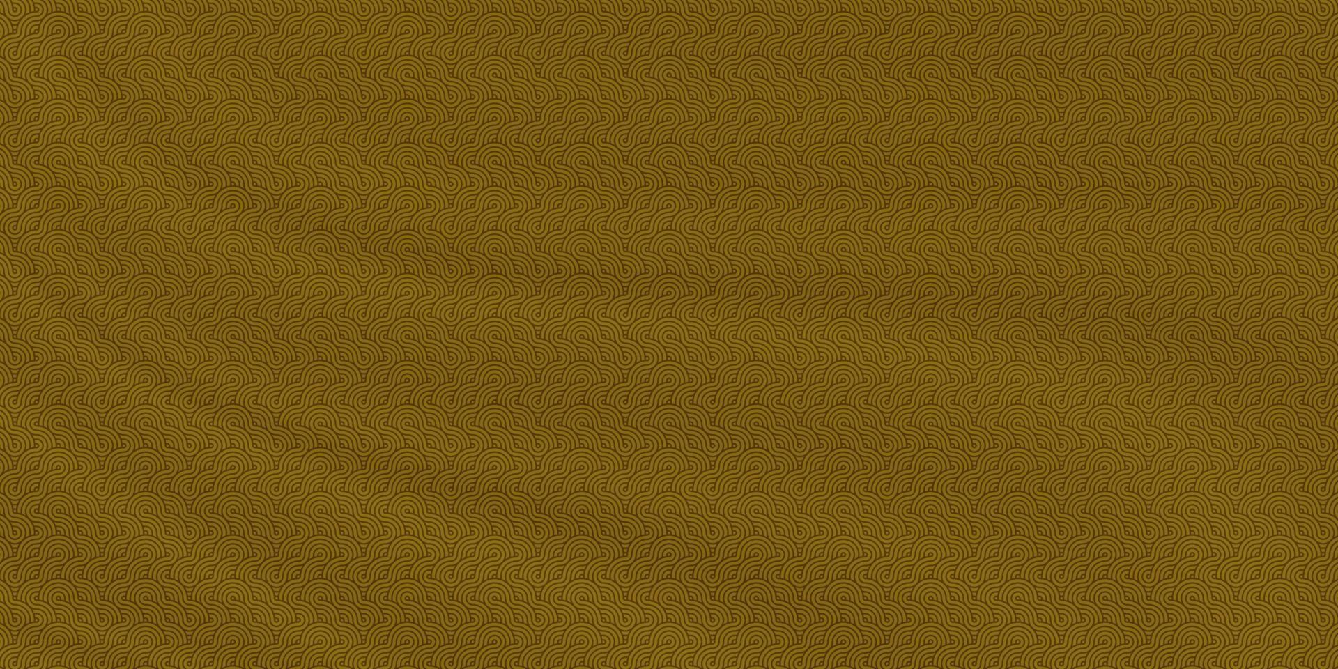 Abstract geometric overlapping circle pattern with silk texture gold background vector