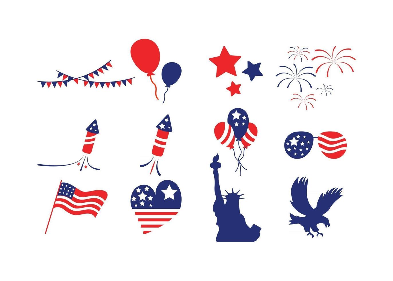 Usa flag icon design template vector isolated illustration