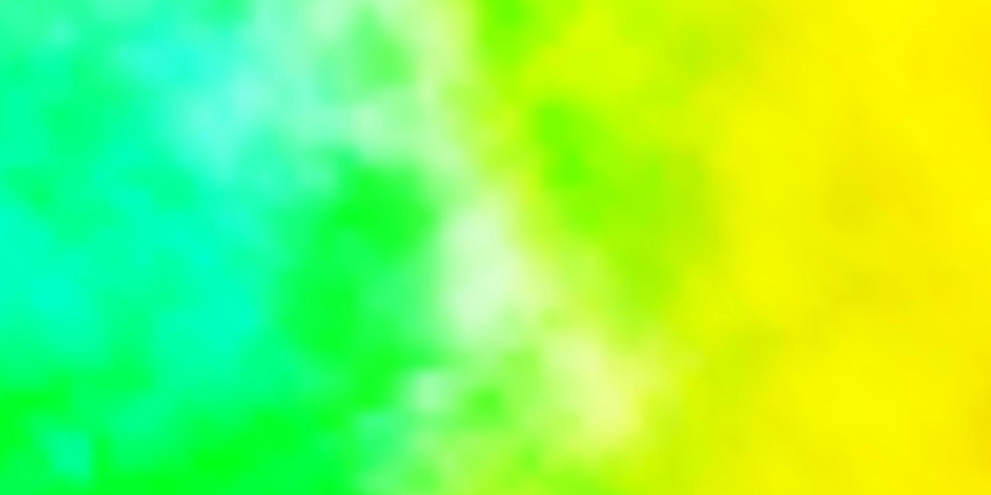 Light Green Yellow vector template with sky clouds Illustration in abstract style with gradient clouds Colorful pattern for appdesign