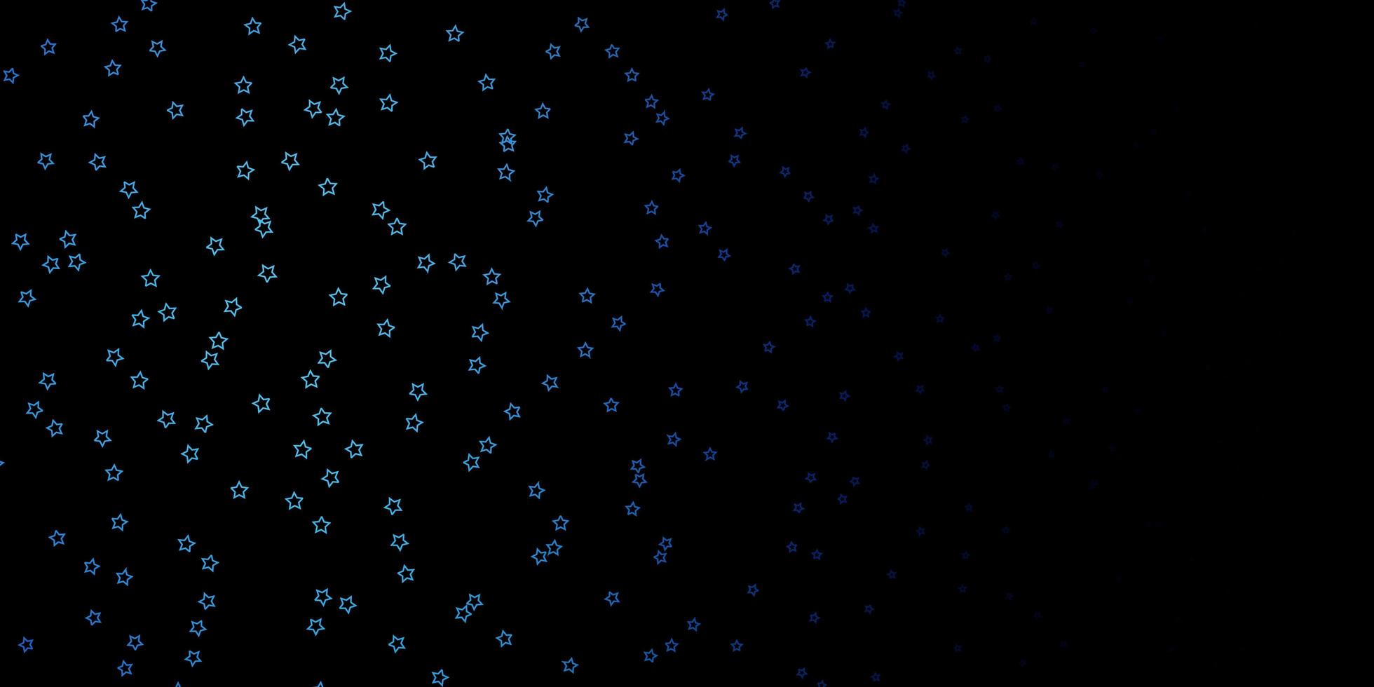 textura de vector azul oscuro con hermosas estrellas ilustración abstracta geométrica moderna con patrón de estrellas para envolver regalos