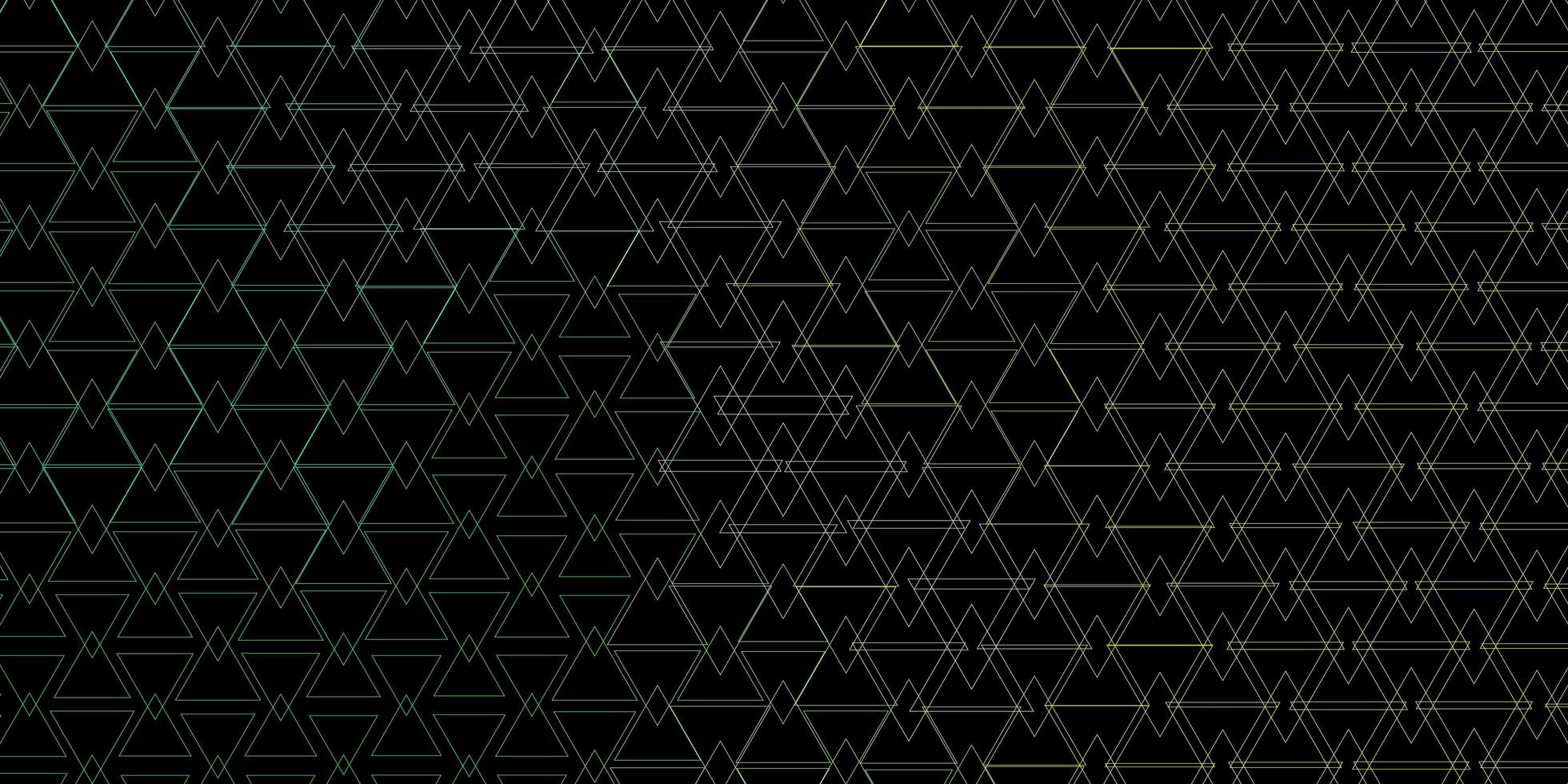 Textura de vector amarillo verde oscuro con ilustración de degradado abstracto de estilo triangular con plantilla de triángulos para páginas de destino