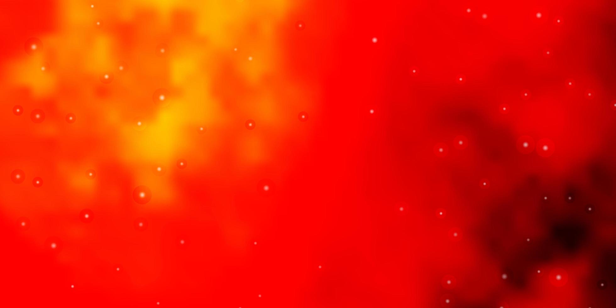 patrón de vector naranja claro con estrellas abstractas ilustración decorativa con estrellas en tema de plantilla abstracta para teléfonos celulares