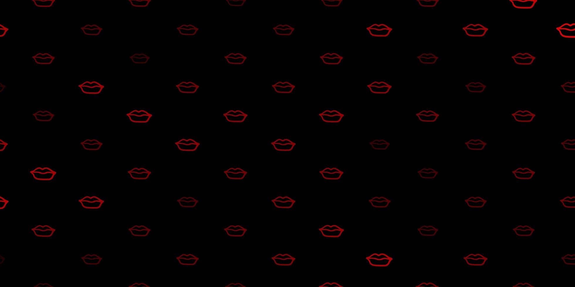 Dark Green Red vector background with woman symbols