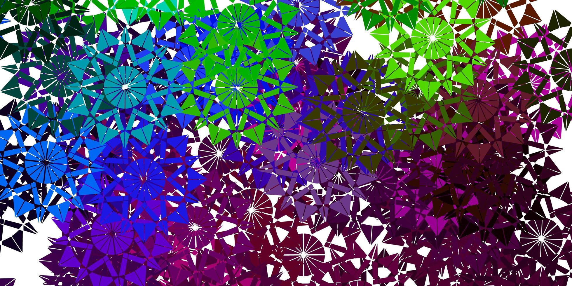 Light Multicolor vector template with ice snowflakes