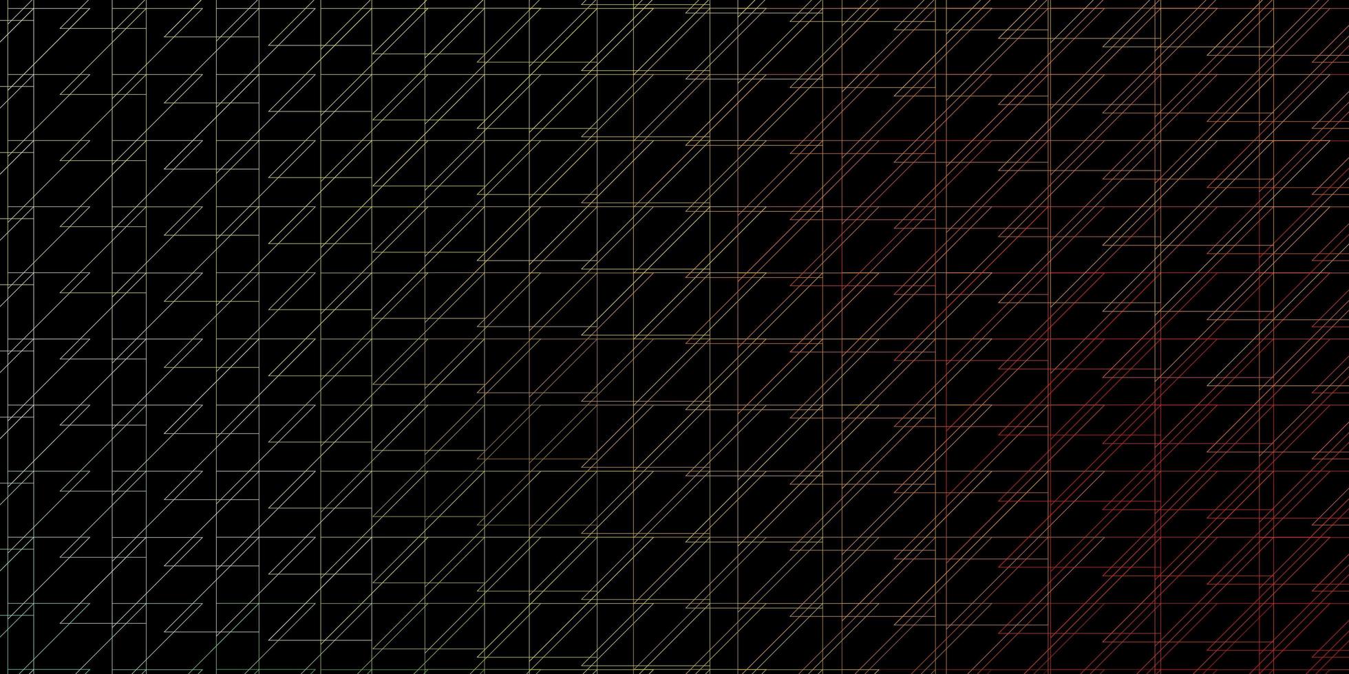 Dark Green Yellow vector pattern with lines Repeated lines on abstract background with gradient Smart design for your promotions