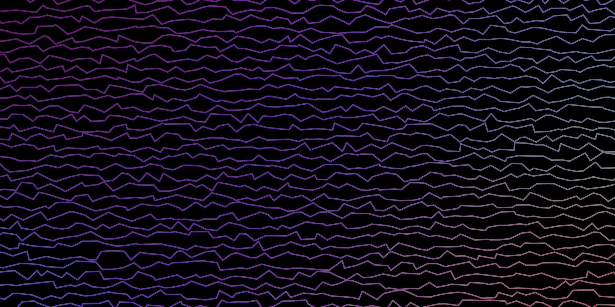 Dark Multicolor vector background with bent lines Gradient illustration in simple style with bows Pattern for commercials ads