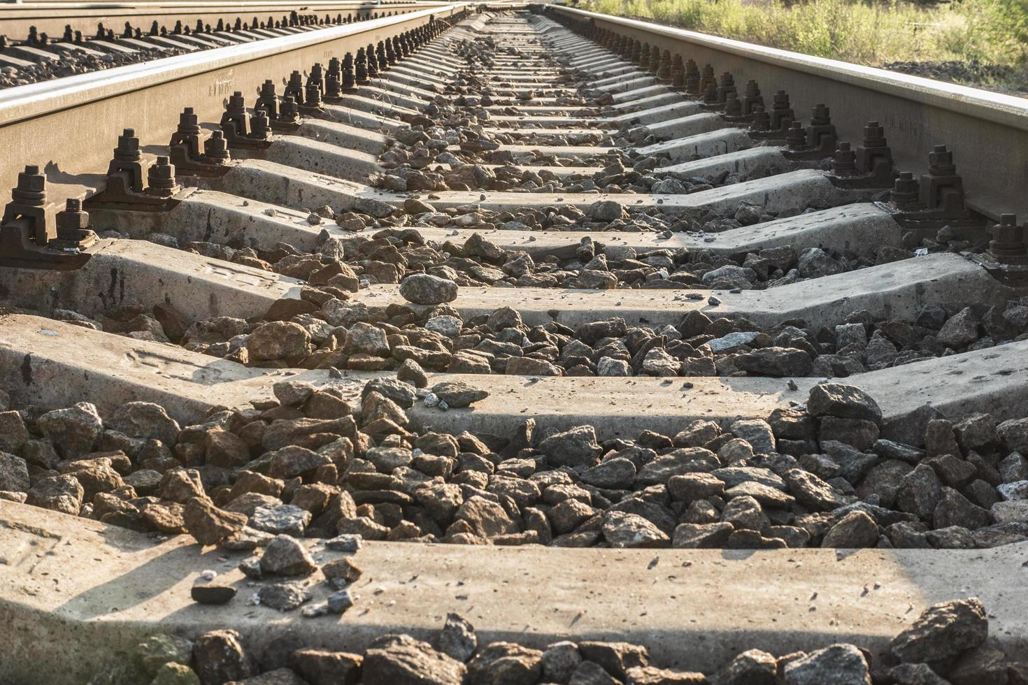 railroad going into the distance photo