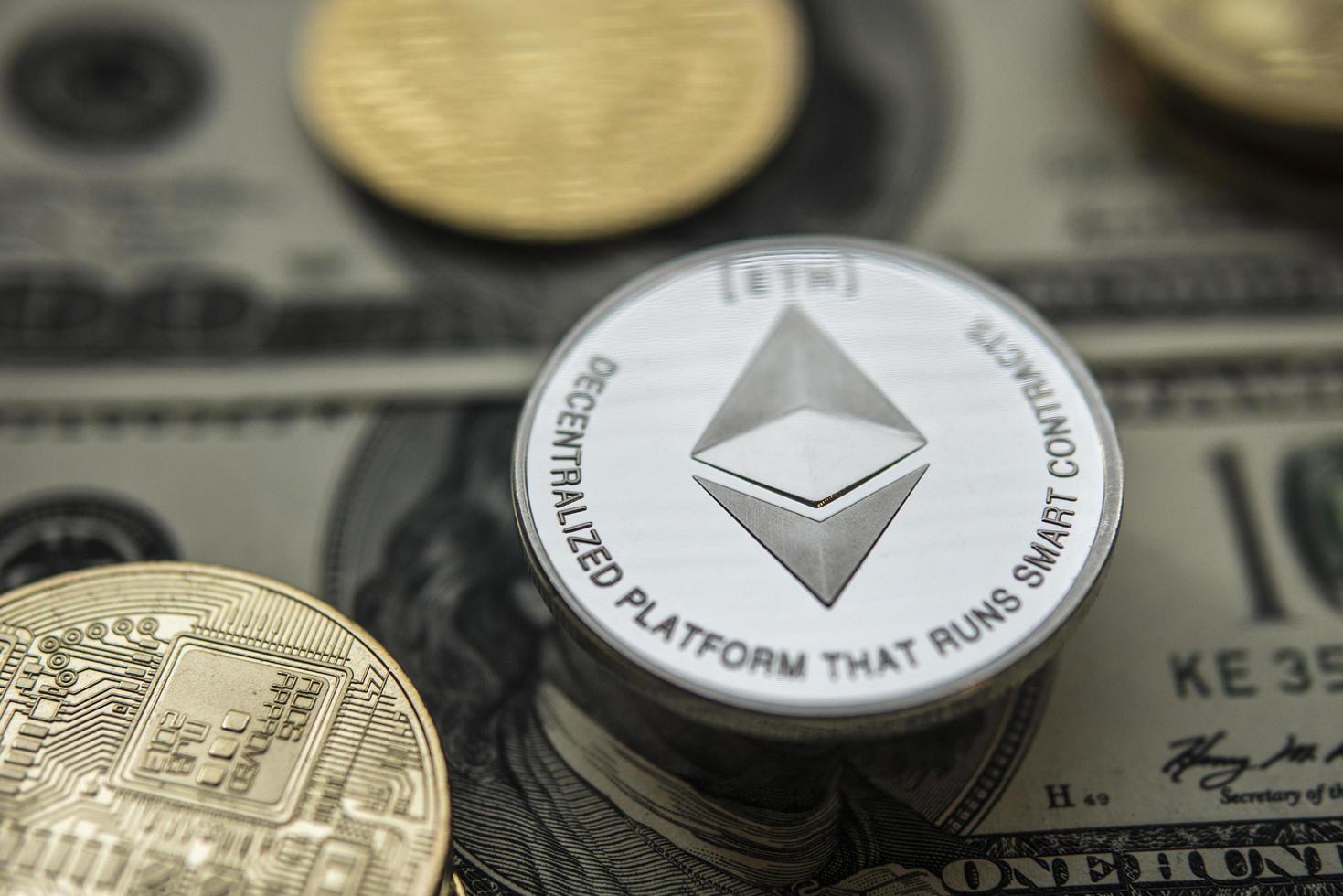 Crypto currency ethereum wallpaper photo