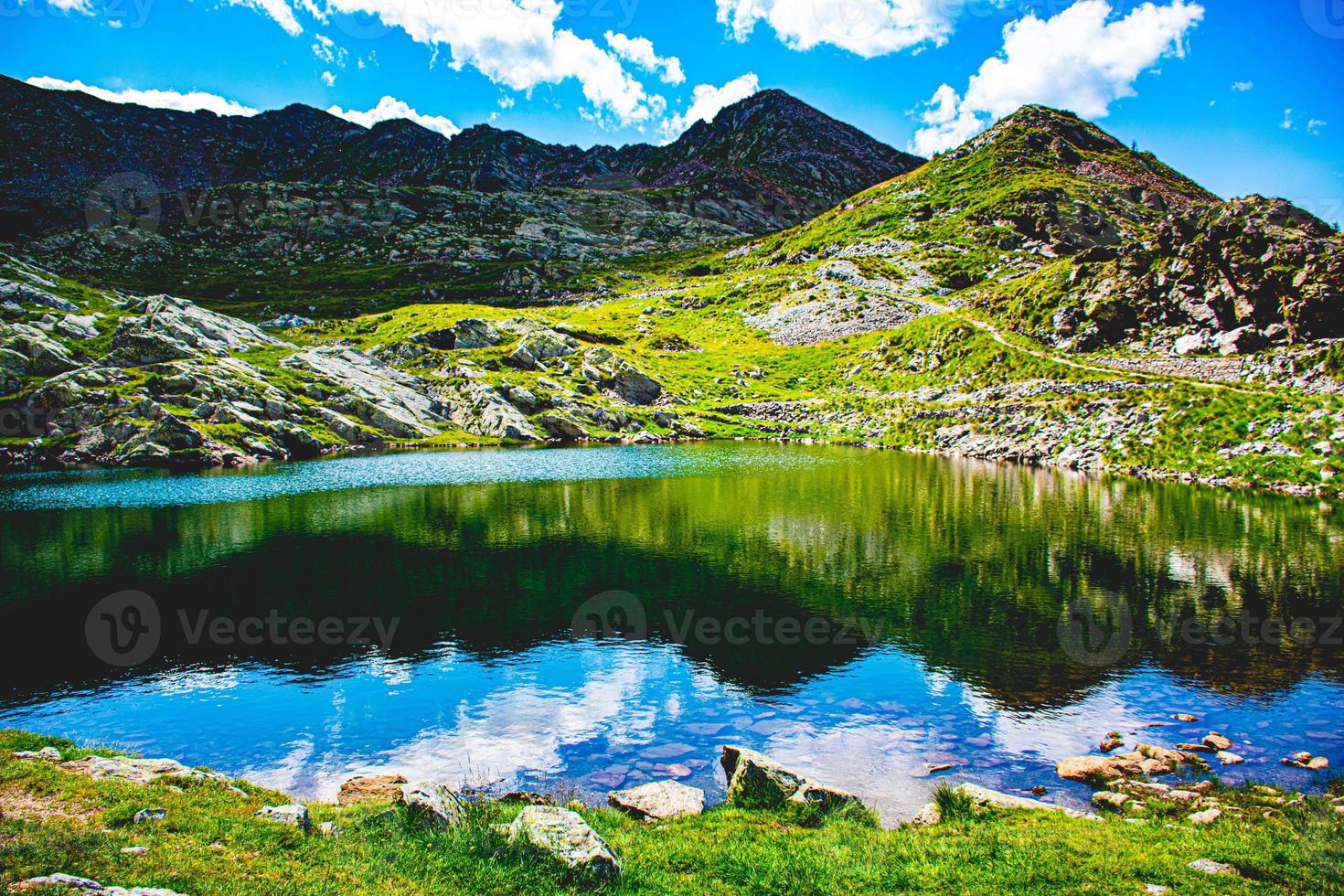 Reflections on Magna Lake photo