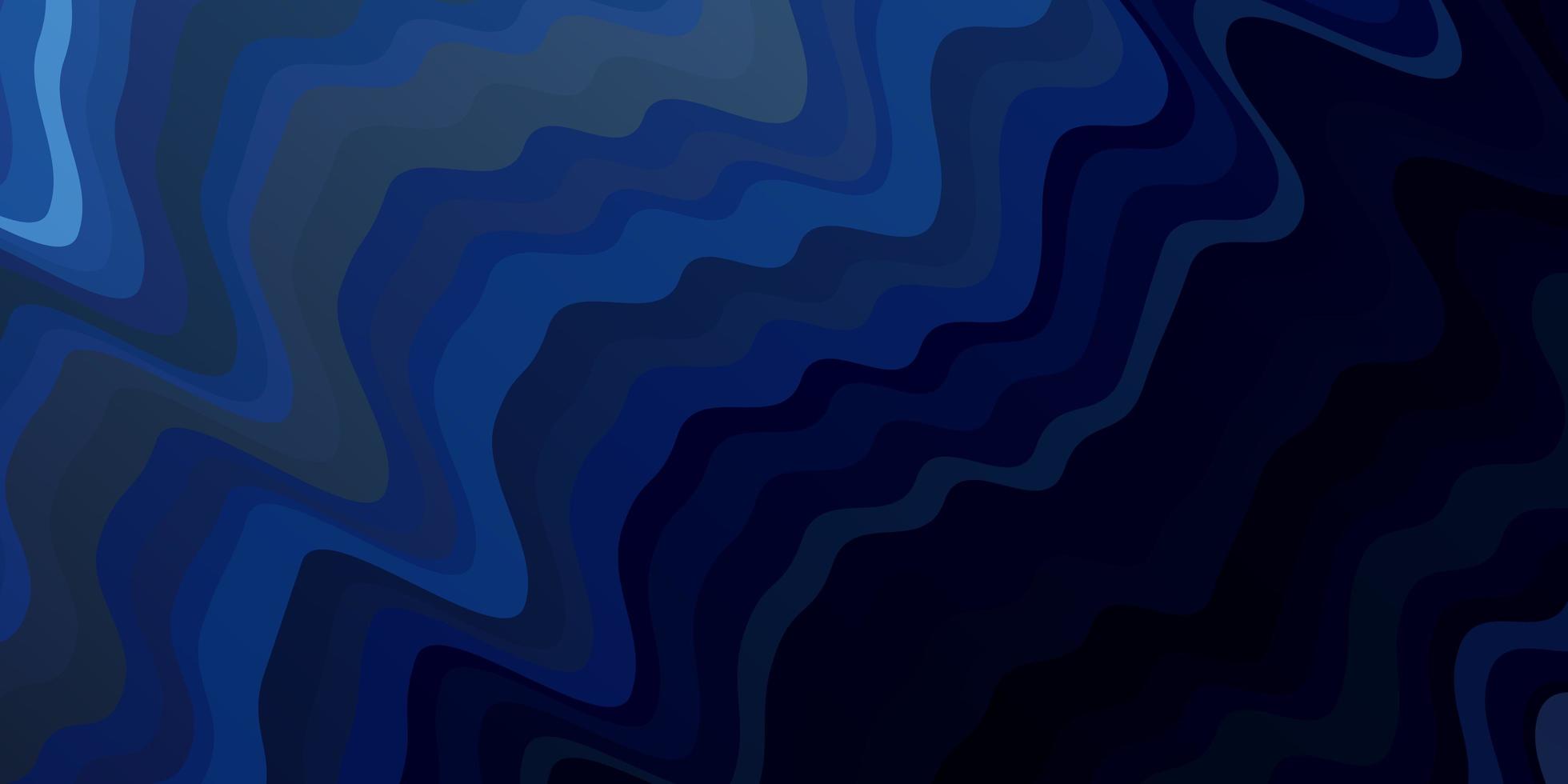 Dark BLUE vector layout with curves Colorful abstract illustration with gradient curves Smart design for your promotions