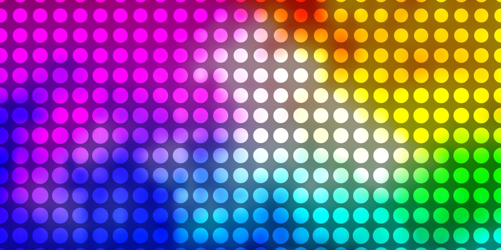diseño de vector multicolor claro con círculos, discos de colores abstractos en un patrón de fondo degradado simple para páginas de destino de sitios web