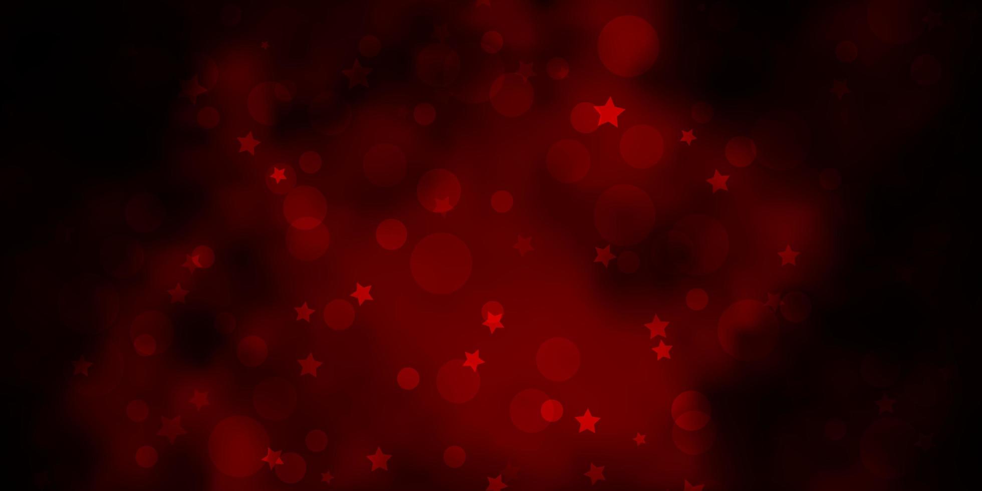 Dark Red vector layout with circles stars Abstract design in gradient style with bubbles stars Texture for window blinds curtains