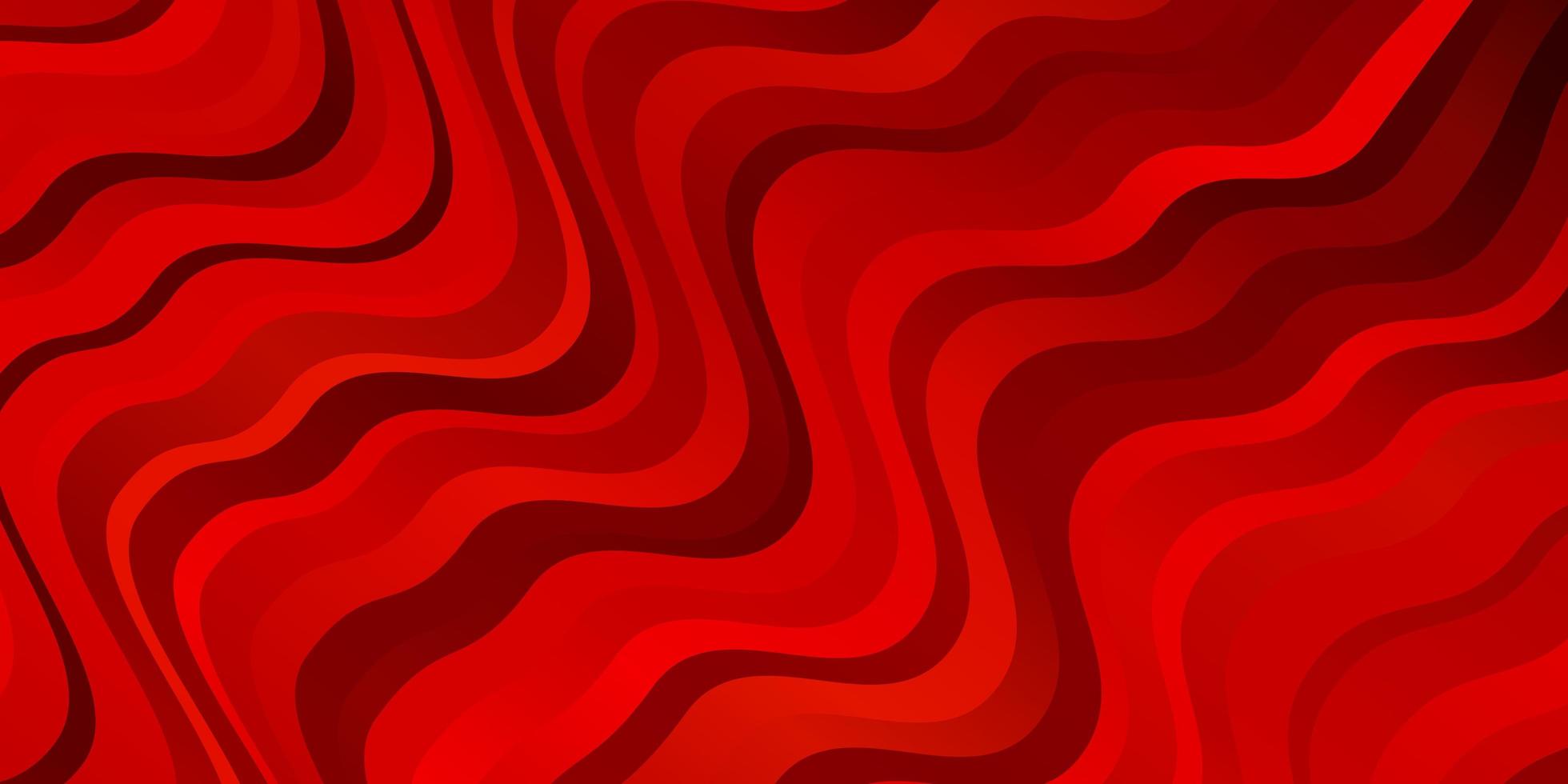 Light Red vector background with bent lines Colorful abstract illustration with gradient curves Pattern for websites landing pages