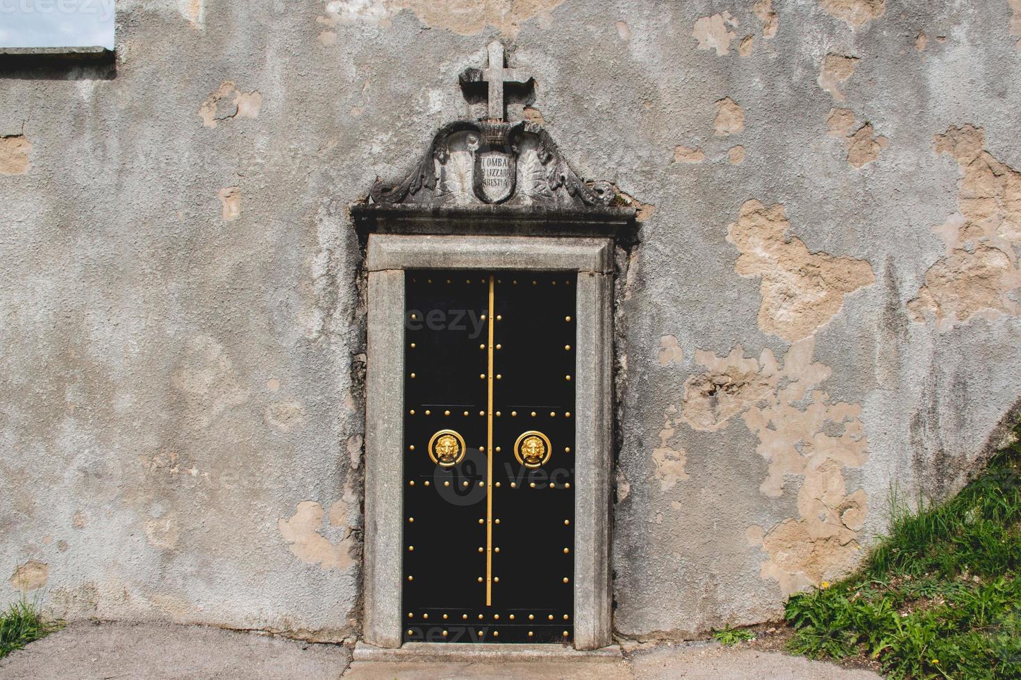 Door with gold photo