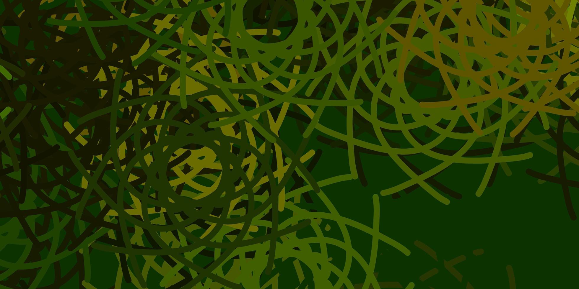 Light Green vector pattern with abstract shapes