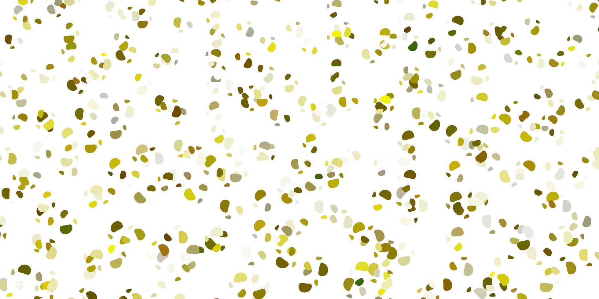 Light green yellow vector texture with memphis shapes
