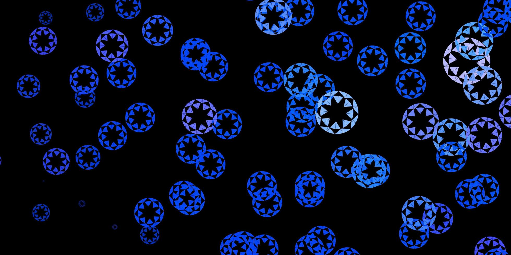 Dark blue vector background with bubbles