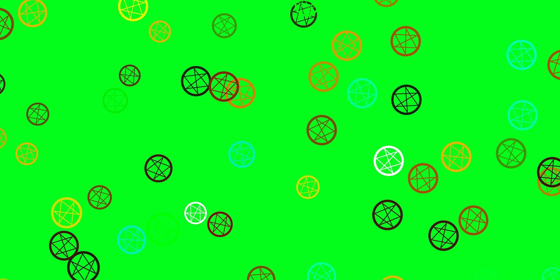 Light Multicolor vector backdrop with mystery symbols