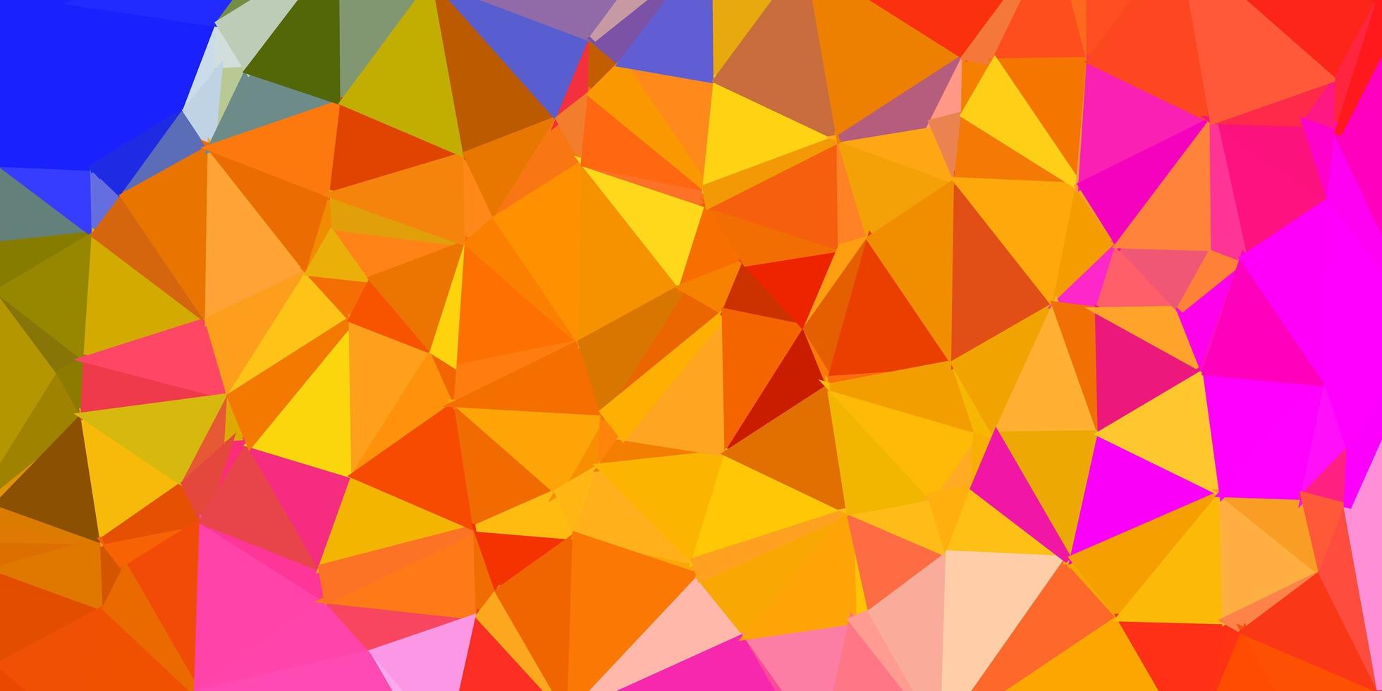 Light multicolor vector triangle mosaic background