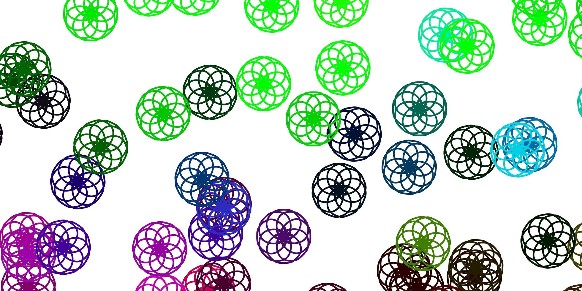 Light Multicolor vector layout with circle shapes