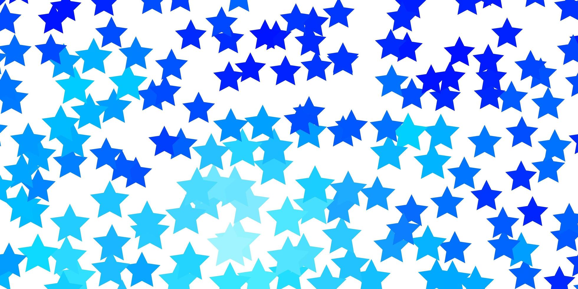 Light BLUE vector layout with bright stars Blur decorative design in simple style with stars Theme for cell phones