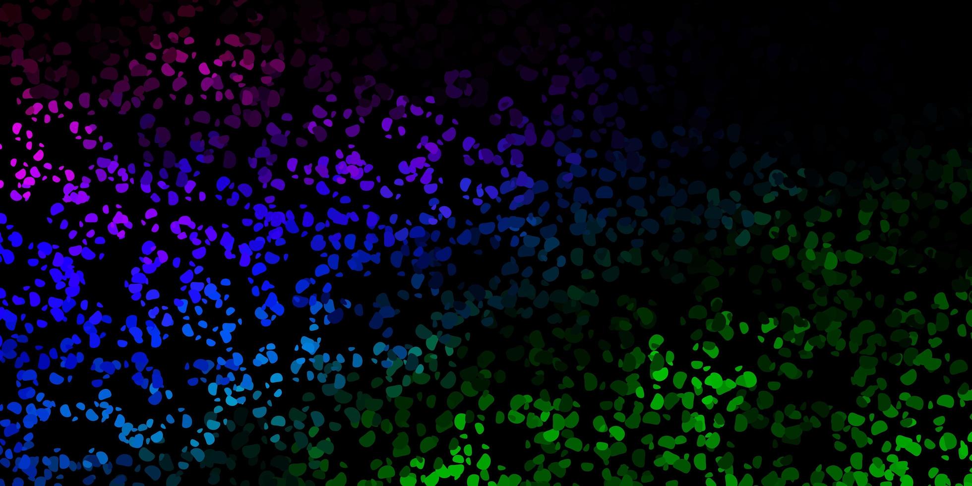 Dark multicolor vector backdrop with chaotic shapes