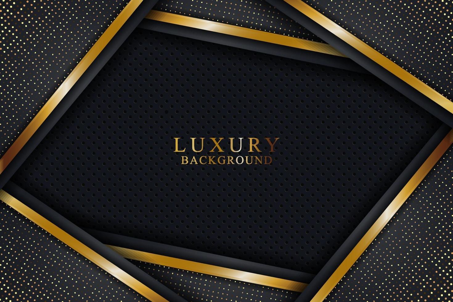 Elegant luxury background concept with black and gold texture vector