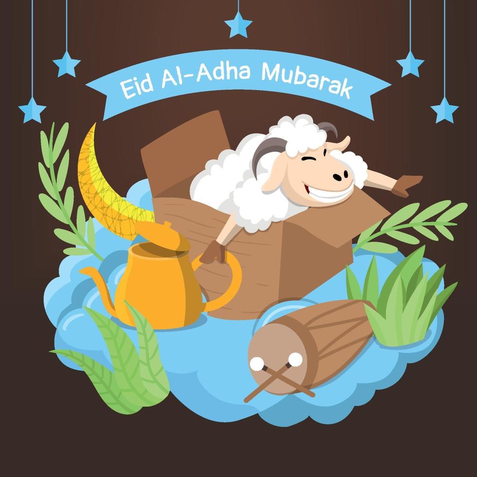 Happy Eid  Al Adha vector