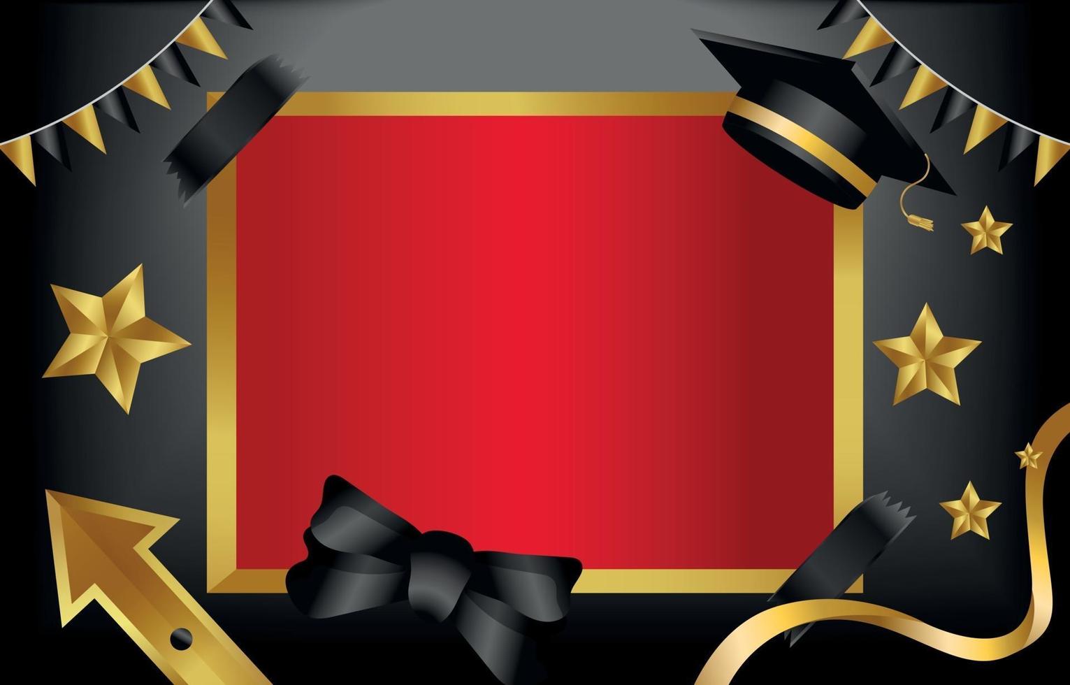 Graduation Photo Booth Frame vector