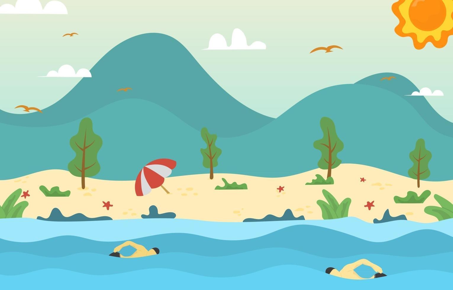 Summer Beach Activity vector