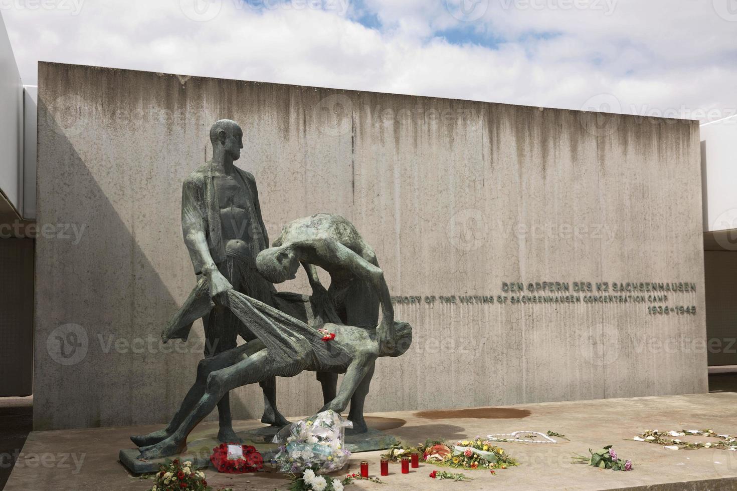 Cuartel y museo judío en el campo nazi de Sachsenhausen, Oranienburg, Alemania foto